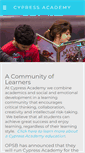 Mobile Screenshot of cypressacademy.org