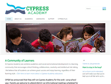 Tablet Screenshot of cypressacademy.org